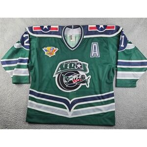 VINTAGE! Graeme Townshend #21 Houston Aeros IHL Bauer PROWEAR Sewn HOCKEY Jersey